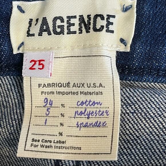 L'Agence El Matador French Slim Cropped Jeans Bering Size 25 NWT - Picture 7 of 8